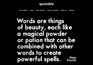 Merchandise: Quotable Cards