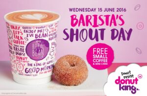 Advertising: Donut King's Ads and Coffee Cups
