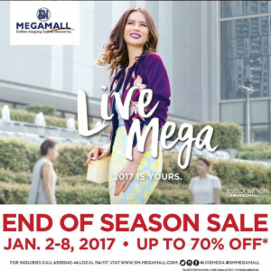 SM Megamall's End of Season Sale Instagram Post
