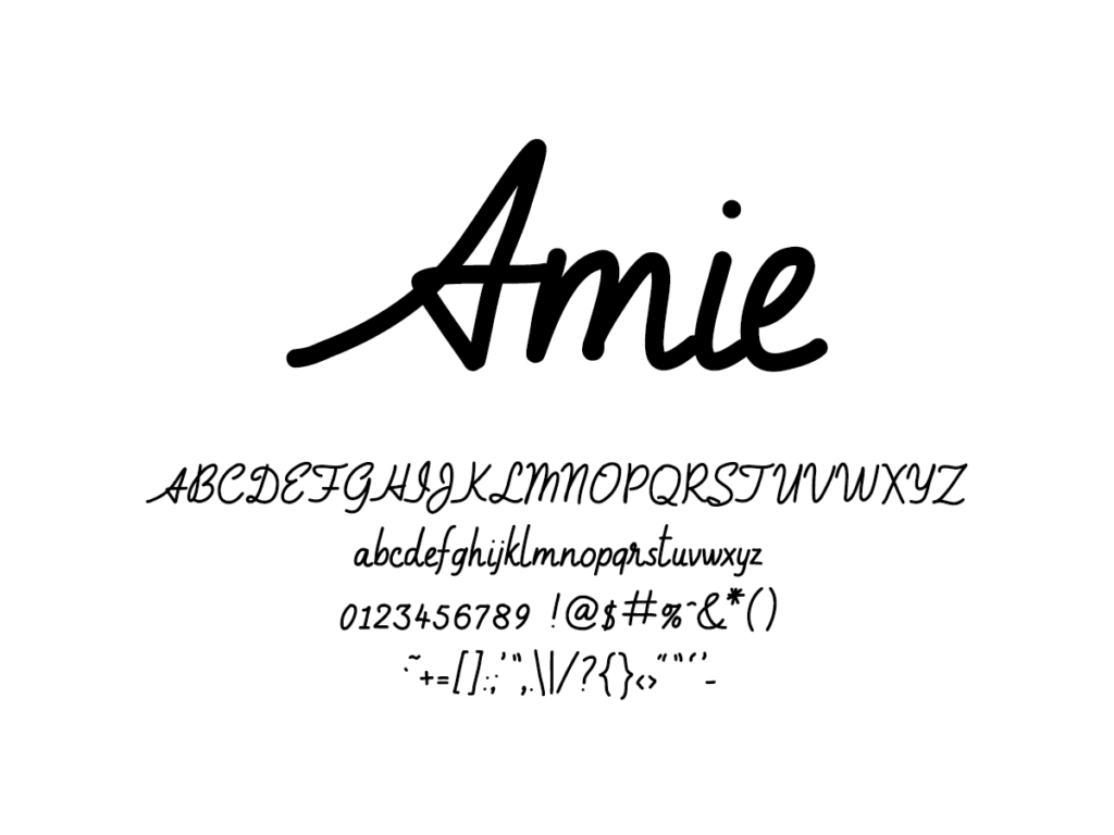 Mix Amie - Handwritten Fonts by Mikko Sumulong