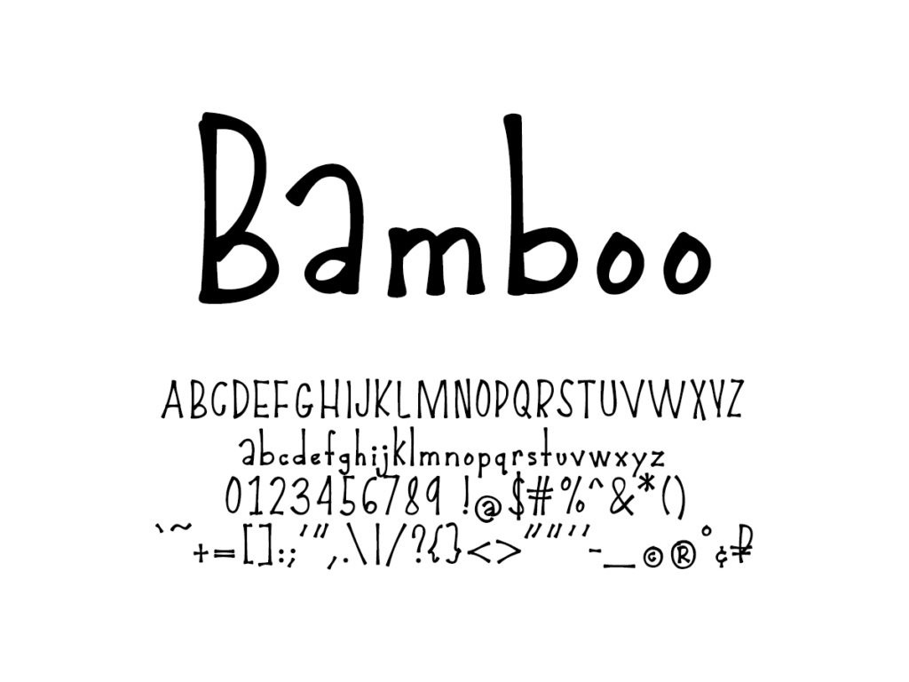 Mix Bamboo - Handwritten Fonts by Mikko Sumulong