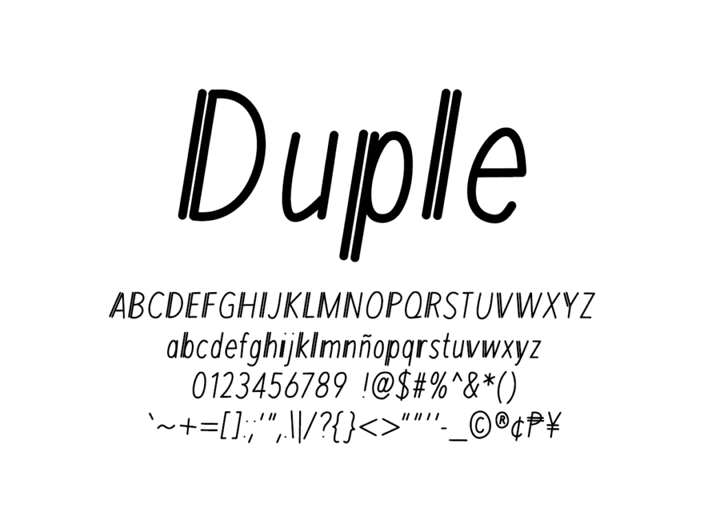 Mix Duple - Handwritten Fonts by Mikko Sumulong