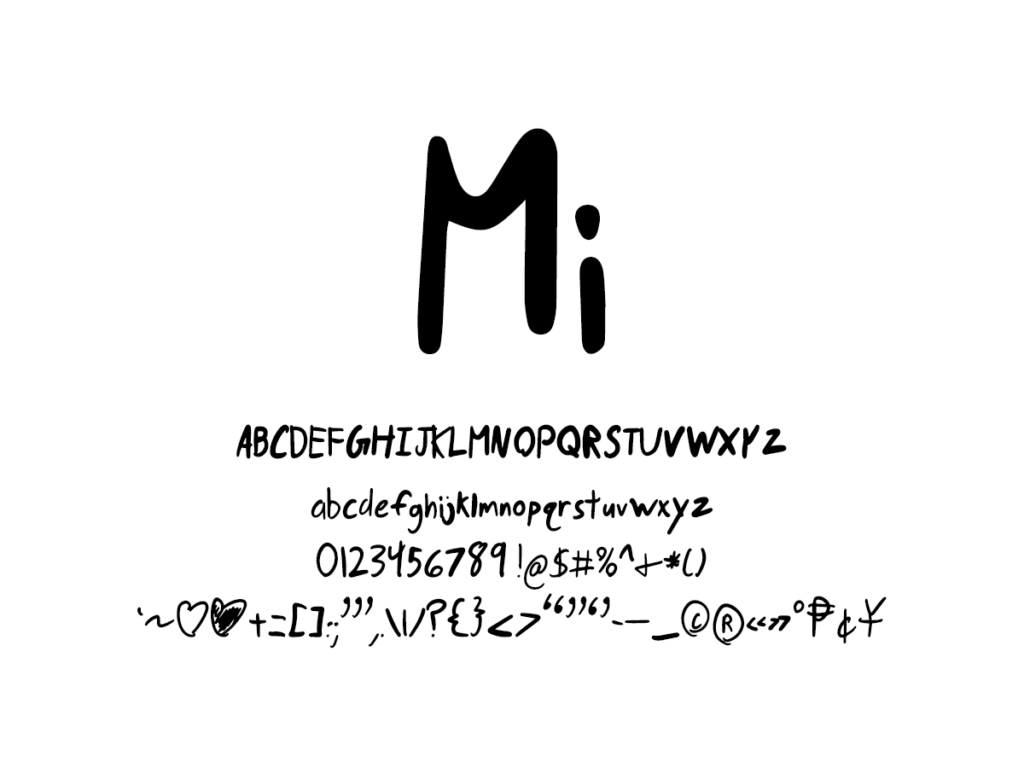 Mix Mi - Handwritten Fonts by Mikko Sumulong