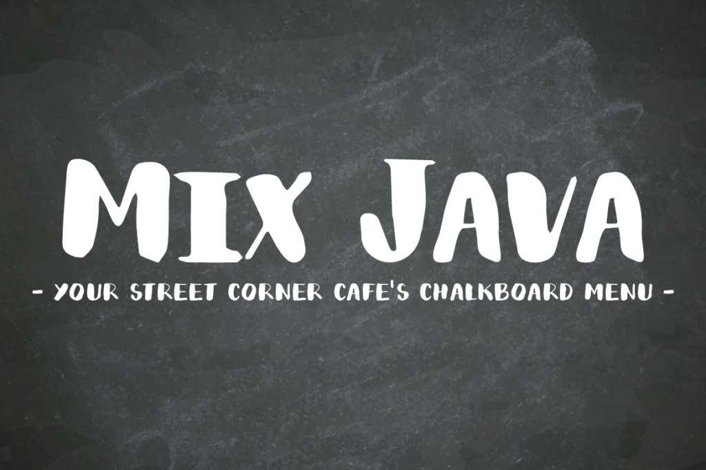 Mix Java - Handwritten Fonts by Mikko Sumulong