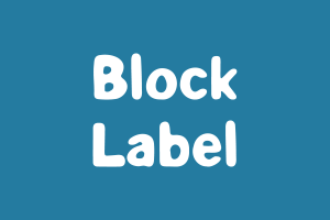 Mix Block Label